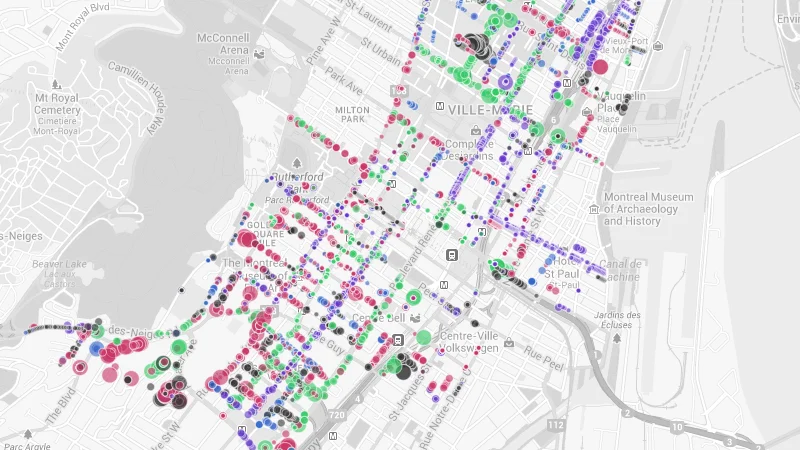 Arbres de Ville-Marie avec CartoDB